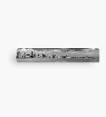 Liverpool Panoramic View - Monochrome Canvas Print