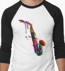 saxophone Men's Baseball ¾ T-Shirt