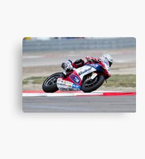 Carlos Checa at Miller Motorsports park 2012 Canvas Print