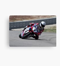 Carlos Checa at Miller Motorsports park 2012 Canvas Print