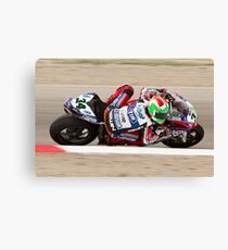Davide Giugliano at Miller Motorsports park 2012 Canvas Print