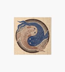 yin yang fish, shuiwudao mandala Art Board