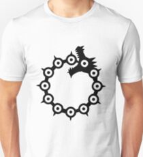 Camiseta ajustada Los siete pecados capitales: el dragón El pecado de la ira (negro)
