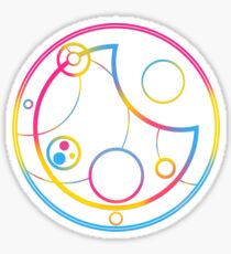 Pansexuell in kreisförmiger Gallifreyan Sticker