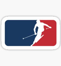 Skiing Sticker
