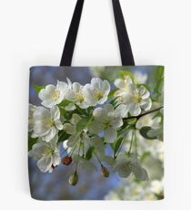 White Spring Blooms 2 Tote Bag