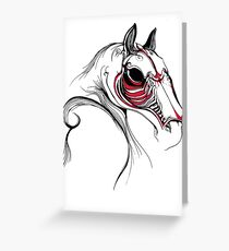 Armored Horse Greeting Card