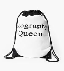 Geography Queen Drawstring Bag