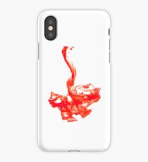 Red Ink Swirl iPhone Case