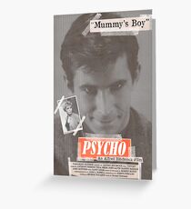 Psycho Tabloid Greeting Card