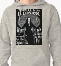 Sudadera con capucha Morticia Addams: "Normal es una ilusión ..."