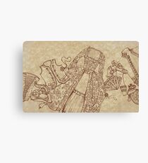 XVIII century clothin Canvas Print