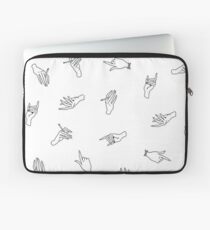 Harry Styles Shirt Pattern - Hands Laptop Sleeve