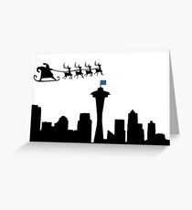 Tarjeta de felicitación Merry Christmas Seattle