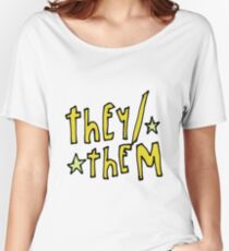 They/Them (pronouns) Women's Relaxed Fit T-Shirt