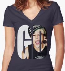G-Dragon Women's Fitted V-Neck T-Shirt