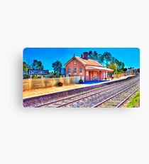 Stuart Town Station, Tilt Shift Canvas Print
