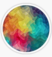 Abstract Color Wave Flash Sticker