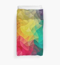 Abstract Color Wave Flash Duvet Cover