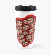 Michael Cera Plz - Red Outline Travel Mug