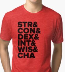 D&D Characteristics Abbreviated Tri-blend T-Shirt