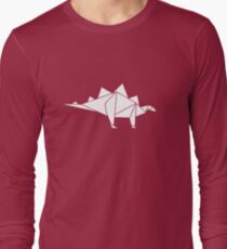 Prehistoric Origami - Stegosaurus Long Sleeve T-Shirt