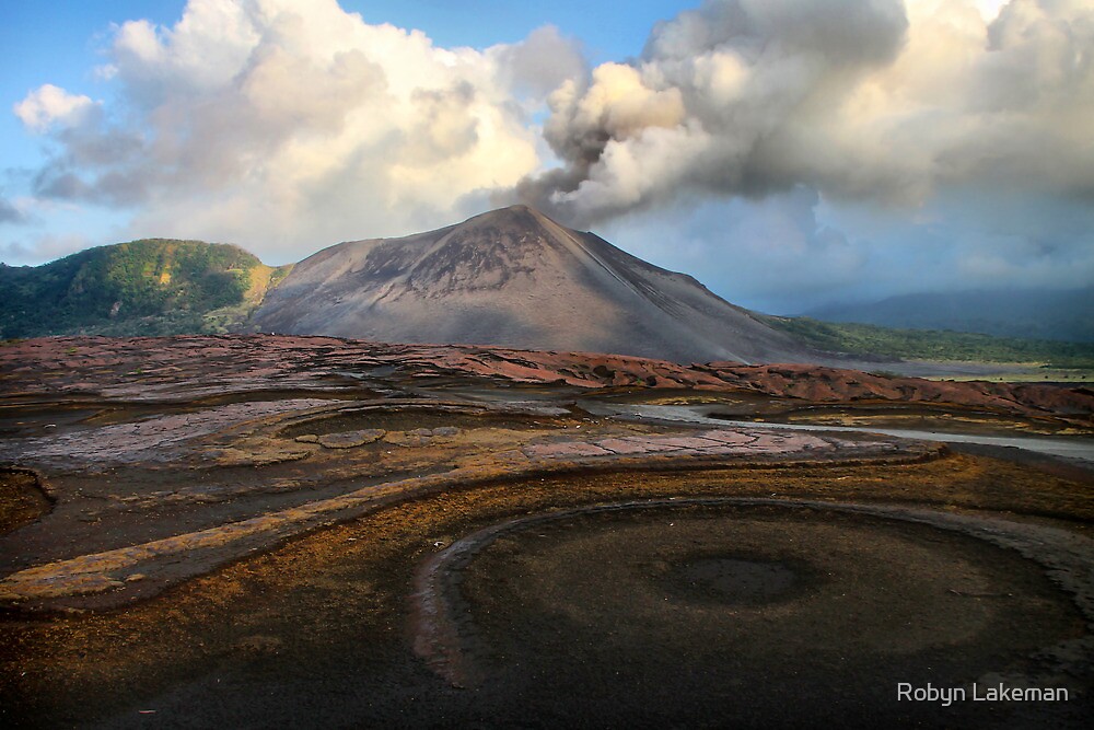  Mt Yasur  from the Ash Plains by Robyn Lakeman Redbubble