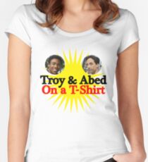 Troy and Abed on a T-Shirt Women's Fitted Scoop T-Shirt