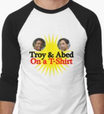 Troy and Abed on a T-Shirt Men's Baseball ¾ T-Shirt