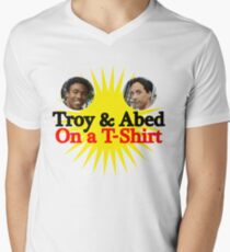 Troy and Abed on a T-Shirt Men's V-Neck T-Shirt