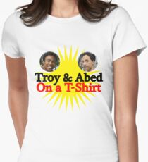 Troy and Abed on a T-Shirt Women's Fitted T-Shirt
