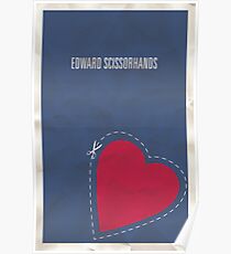 Edward Scissorhands minimalist poster Poster