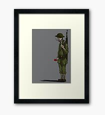 WW2 soldier Framed Print