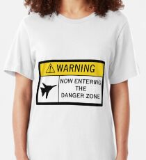 Gefahrenzone - Warnung Slim Fit T-Shirt