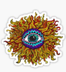 Psychedelic Sunflower - Just the flower Sticker