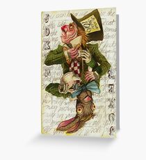 Mad Hatter Joker Card Greeting Card