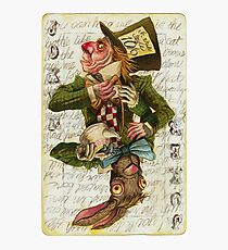 Lámina fotográfica Tarjeta Mad Hatter Joker