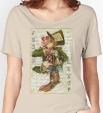 Mad Hatter Joker Card Women's Relaxed Fit T-Shirt