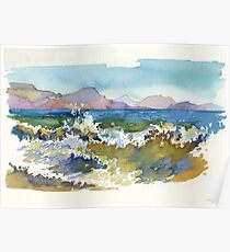 Waves in Koktebel Poster