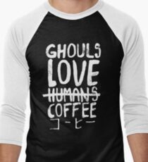 Ghouls love coffee Men's Baseball ¾ T-Shirt