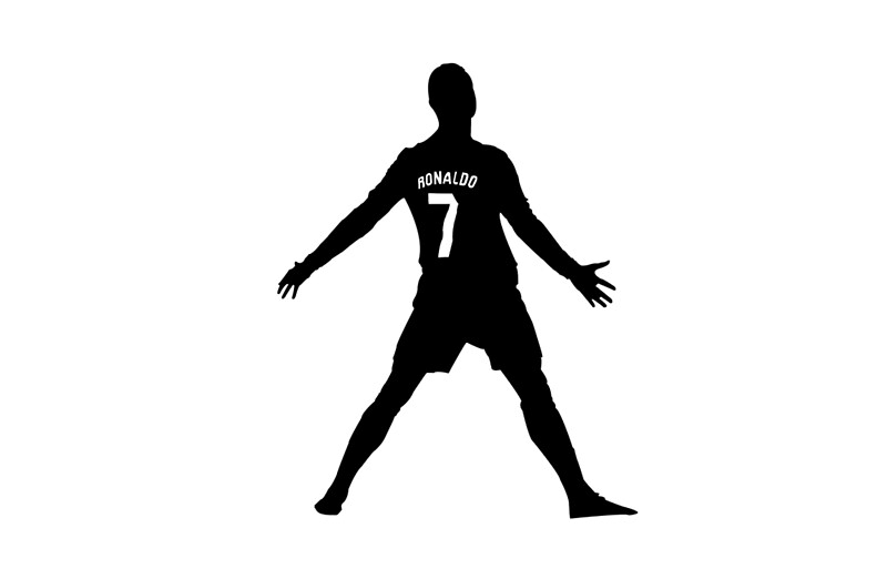 "Cristiano Ronaldo Real Madrid Celebration Black and White ...