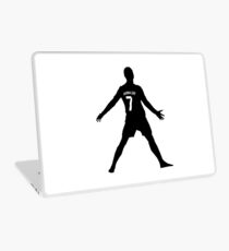 Cristiano Ronaldo Real Madrid Celebration Black and White Laptop Skin