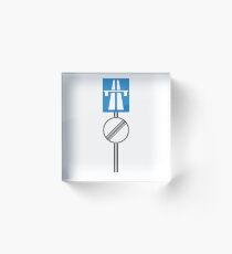 Autobahn No Speed Limit Acrylic Block