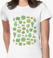 Succulents Women's Fitted T-Shirt