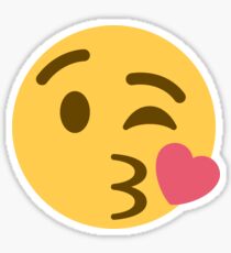 face blowing a kiss emoji Sticker