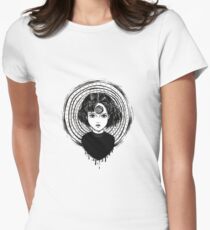 Camiseta entallada para mujer la obsesión espiral