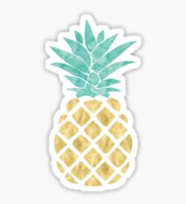 Goldene Ananas Sticker