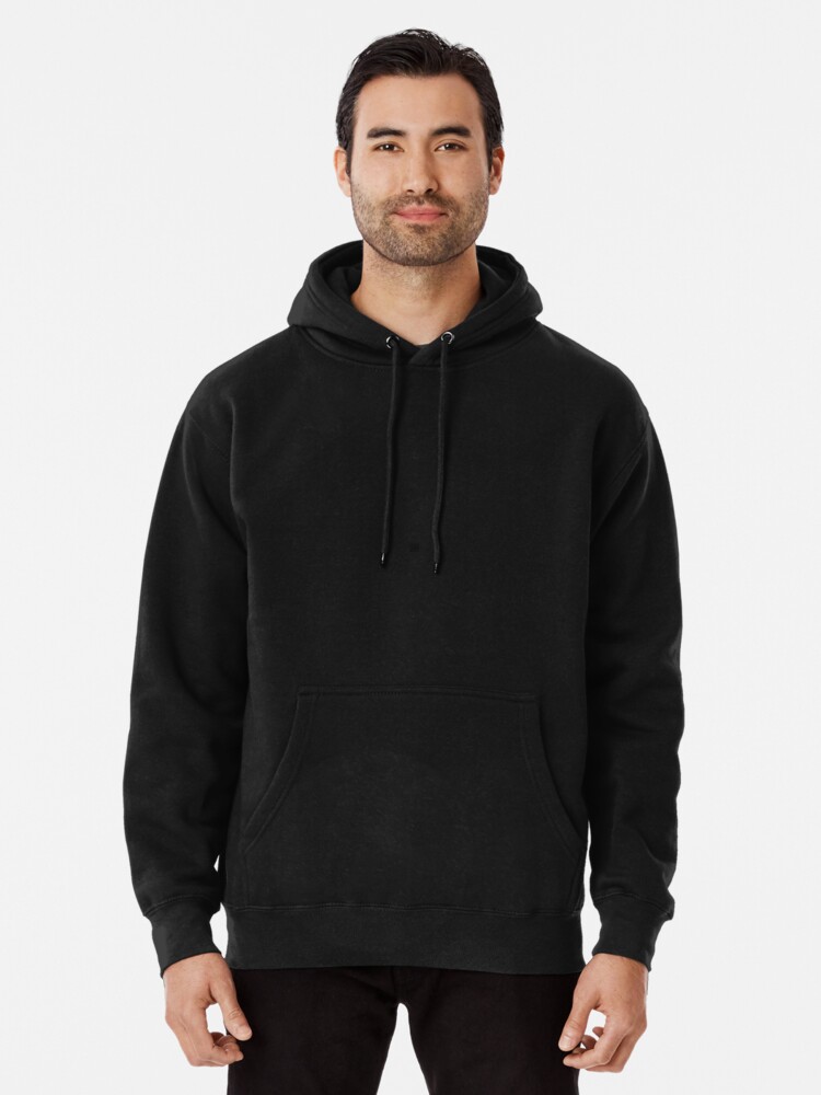 plain black hoodie