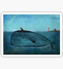 Whale and dog Sticker