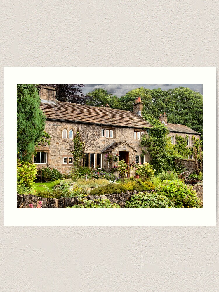 English Country Cottage Art Print By Pinkorchid Redbubble